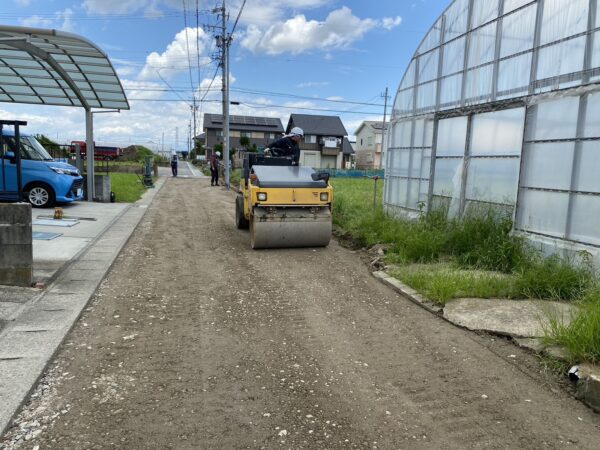 市道舗装工事